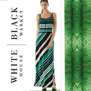 White House Black Market Striped Maxi Dress